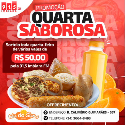 PROMOÇÃO QUARTA SABOROSA 